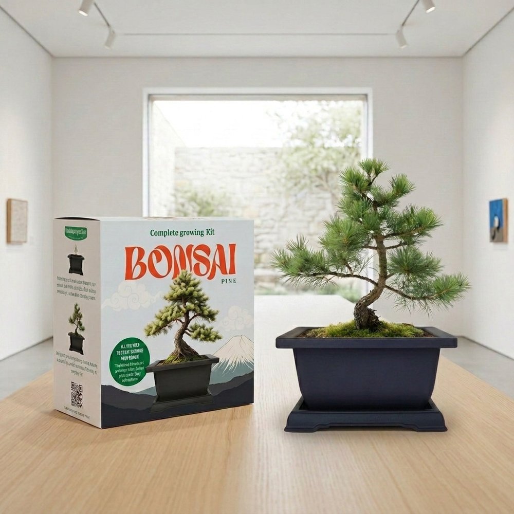 All-in-one bonsai pine growing kit