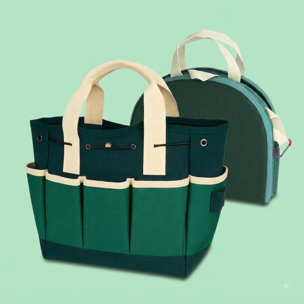 Garden tool bags and folding storage bags